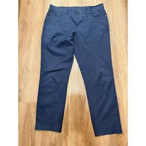 Public Rec Mens 36x32 All Day Pants Navy Blue Polyester Straight Fit
